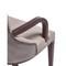 Manhattan Comfort Shubert Faux Leather and Velvet Dining Armchair in Light Grey - Set of 2 2-DC055AR-LG - alternate 9